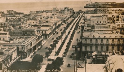Pradon ja Morron linna, Havanna, Kuuba, vuosi 1900 tekijältä Unbekannt