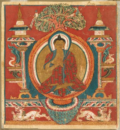 Saarnaamassa Sakyamuni, 1000-luku. tekijältä Unbekannt