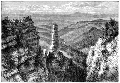 Prebischer Kogel, Saksin Sveitsissä, 1879 tekijältä Unbekannt