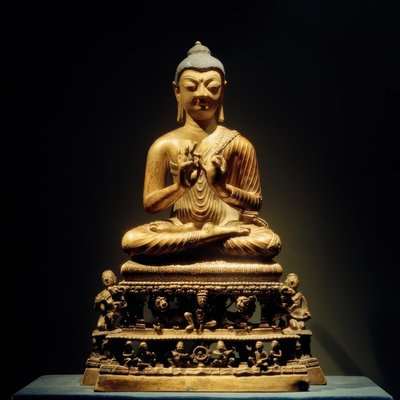 Saarnaava Buddha / veistos, 800-luku tekijältä Unbekannt