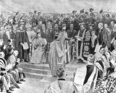 Prinsessa Alexandra saa musiikin tohtorin tutkinnon...1896, 1901. tekijältä Unbekannt