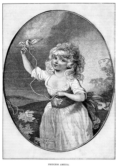 Prinsessa Amelia, George III:n ja kuningatar Charlotten nuorin tytär, 1800-luku tekijältä Unbekannt