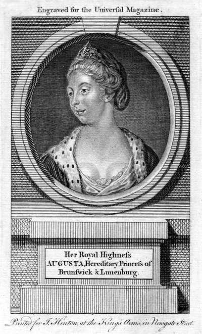 Prinsessa Augusta Charlotte, Brunswick-Wolfenbuttellin herttuatar, 1700-luku tekijältä Unbekannt