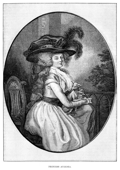 Prinsessa Augusta, George III:n toinen tytär, 1800-luku tekijältä Unbekannt