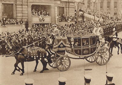 Prinsessa Elizabeth ja hänen serkkunsa Lord Lascelles prinsessa Royalin kanssa, 1937 tekijältä Unbekannt