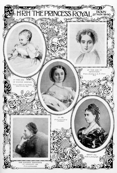 Prinsessa Victoria Adelaide Mary Louise, kuningatar Victorian vanhin tytär, 1800-luvun lopulla tekijältä Unbekannt