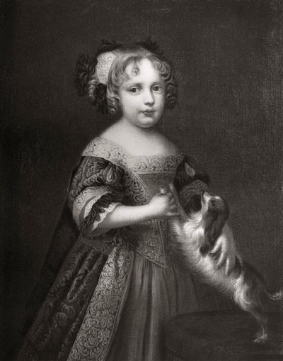 Prinsessa myöhemmin kuningatar Anne, 1670-1675 1906 tekijältä Unbekannt