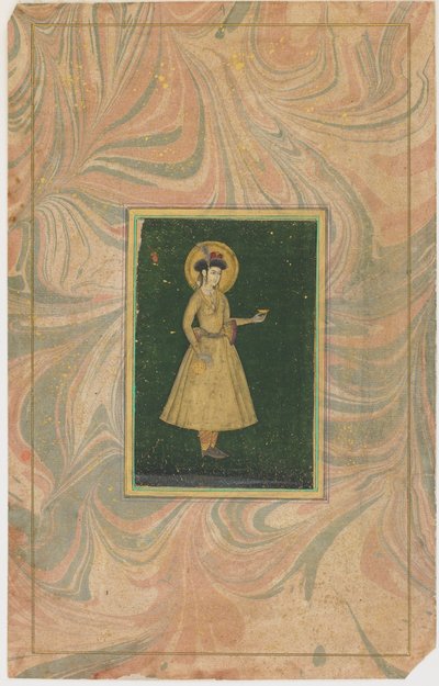 Prinsessa viinikupin kanssa, 1600-luku. tekijältä Unbekannt