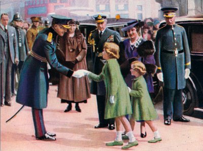 Prinsessat Elizabeth ja Margaret n.1935 tekijältä Unbekannt