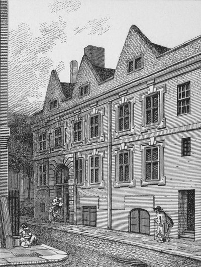 Pääsisäänkäynti Leathersellers Halliin, Lontoon City, 1801 1911 tekijältä Unbekannt