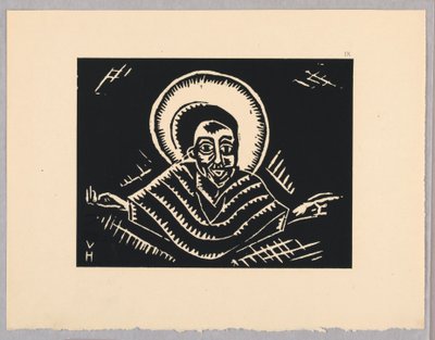 Print, Christos o Poslednim Soude, Christ, Plate IX, Ethiopie, cili Christos, Madonna a Svati, jak jsem ie videl v illuminacich starych ethiopskych kodexu Portfolio tekijältä Unbekannt