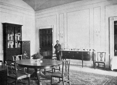 Yksityinen ruokasali Valkoisessa talossa, Washington DC, USA, 1908 tekijältä Unbekannt