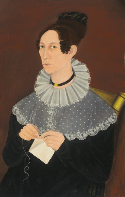 Luultavasti Sarah Cook Arnold Knitting, c. 1830. tekijältä Unbekannt