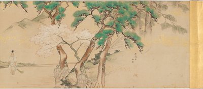 Keisarillisen lähettilään kulkue Iwashimizu-pyhäkkölle, Edo-kausi, 1700-1800-luvun loppu. tekijältä Unbekannt