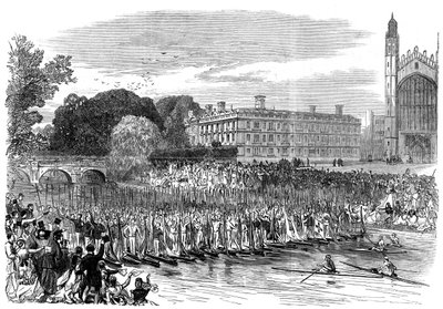 Veneiden kulkue Cambridgessä, 1870 tekijältä Unbekannt