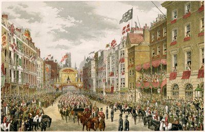 Procession on the Strand, Westminster, Lontoo, 1863 tekijältä Unbekannt
