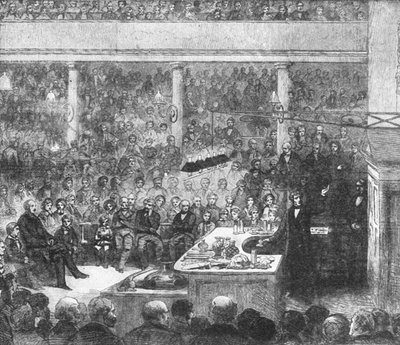 Professori Faraday luennoi Royal Institutessa...1856, 1901. tekijältä Unbekannt