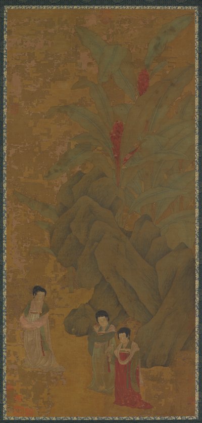 Promenading Ladies, luultavasti Yuan-dynastia, 1300-luku. tekijältä Unbekannt