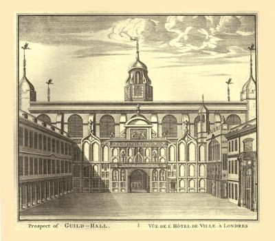 Prospect of the London Guildhall, 1886. tekijältä Unbekannt