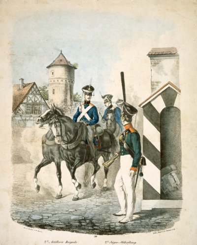 Preussin sotilaat, 1800-luvun alku tekijältä Unbekannt
