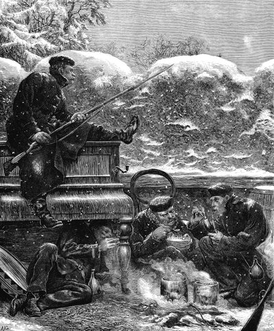Preussin joukot Pariisin piirityksessä, Ranskan ja Preussin sota, joulukuu 1870 tekijältä Unbekannt