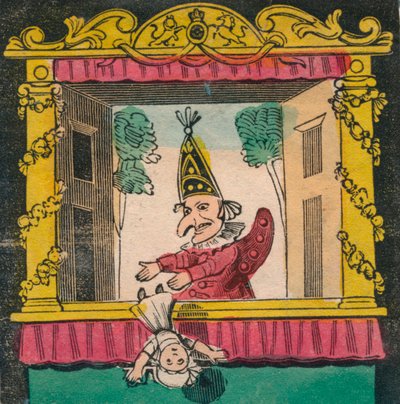 Punch pudottaa vauva, 1700-luvun loppu - 1800-luvun alku tekijältä Unbekannt
