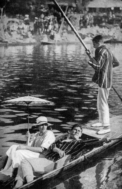 Punting on the Thames, vuodelta 1922 tekijältä Unbekannt