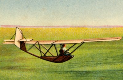 Oppilas Zöglingin purjelentokoneen harjoittelussa Rhön-Rossitten Societyn purjelentokoulussa, Saksassa, 1932. tekijältä Unbekannt