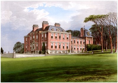 Pynes, Devon, Northcoten perheen koti, vuodelta 1880 tekijältä Unbekannt