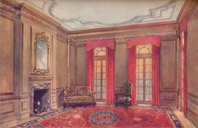 Queen Anne Interior Elizabethan-tuoleilla, 1700-luku, 1910 tekijältä Unbekannt