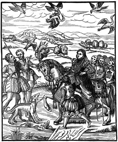 Kuningatar Elizabeth I Hawking, 1575, 1910 tekijältä Unbekannt