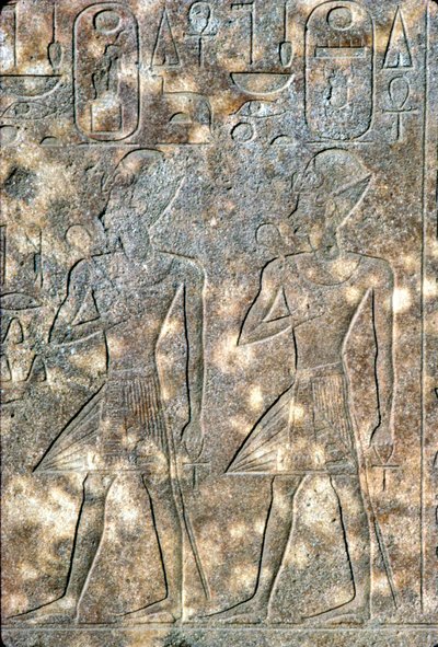 Kuningatar Hatshepsut ja hänen valtionhoitajansa faarao Thutmosis III, 18. dynastia. C1503-1483 eKr tekijältä Unbekannt