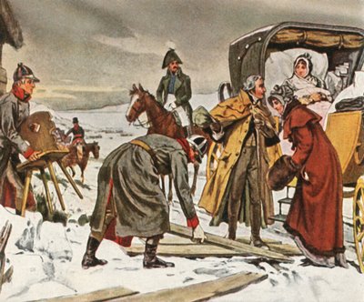 Kuningatar Louise lennolla Memeliin 5. tammikuuta 1807 1936. tekijältä Unbekannt