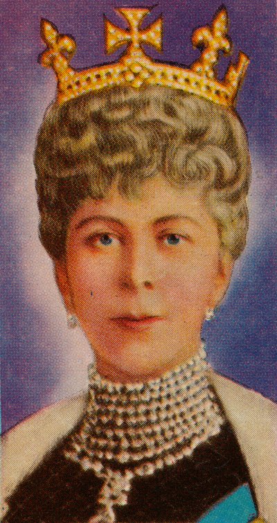 Kuningatar Mary, kuningas Yrjö V:n puoliso, hänen ensimmäisessä osavaltion avajaisissaan, 1911 1935 tekijältä Unbekannt