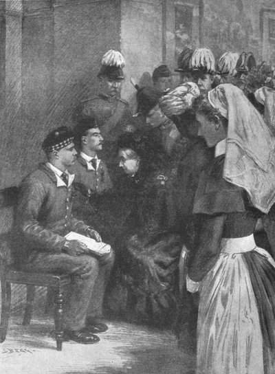 Kuningatar Victoria jakoi Victoria-ristin Dargain sankareille...14.5.1898, 1901. tekijältä Unbekannt