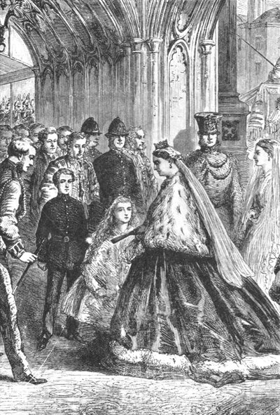Kuningatar Victoria saapui Westminsterin palatsiin 5.2.1867,1901. tekijältä Unbekannt