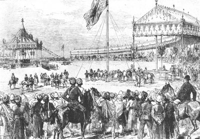 Kuningatar Victoria julistettiin Intian keisarinnaksi, 1877: The Imperial Durbar at Delhi..., 1901. tekijältä Unbekannt