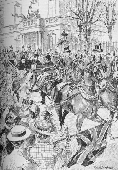 Kuningatar Victorian viimeinen vierailu Lontoossa maaliskuussa 1900 1906 tekijältä Unbekannt