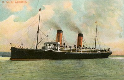 RMS Lucania, c1905 tekijältä Unbekannt