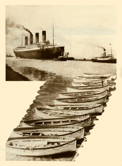 RMS Titanic ja pelastusveneet, 1912, 1935. tekijältä Unbekannt