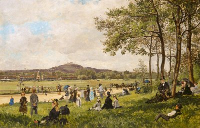 Kilparata Longchampsissa, c. 1870. tekijältä Unbekannt