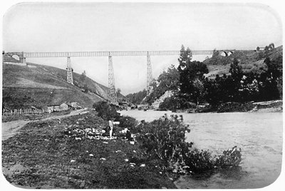 Rautatiesilta Malleco-joen yli, Araucania, 1911 tekijältä Unbekannt
