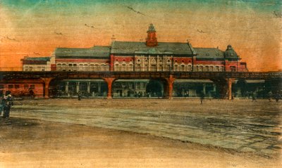 Rautatieasema, Yokohama, 1900-luku tekijältä Unbekannt