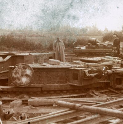Kiskoteline Big Bertha -aseille, c1914-c1918 tekijältä Unbekannt