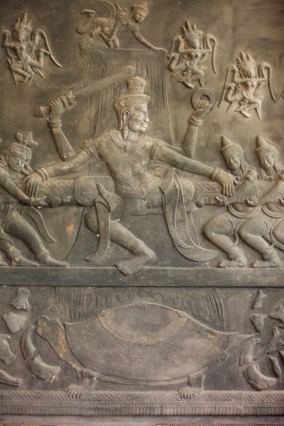 Ramayana-veistos, Siem Reap, Kambodža tekijältä Unbekannt
