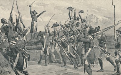 Rampons-sotilaat vannovat valan olla koskaan antautumatta, 1796, 1896 tekijältä Unbekannt