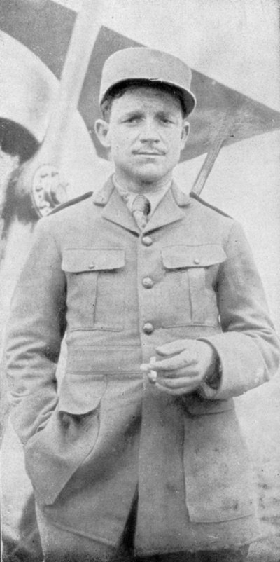 Raoul Lufbery, ranskalais-amerikkalainen hävittäjälentäjä ja lentävä ässä ensimmäisessä maailmansodassa, 1914-1918 tekijältä Unbekannt