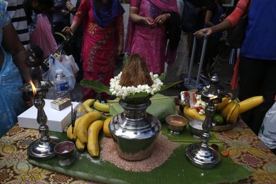 Rath Yatra -vaunufestivaali Pariisissa. Tarjoukset. Ranska tekijältä Unbekannt