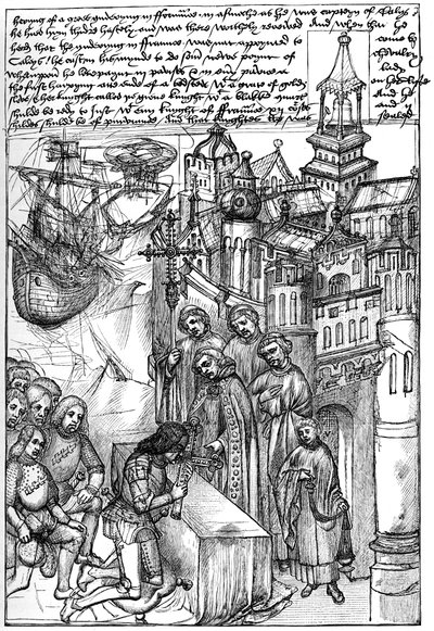 Warwickin jaarlin Richard de Beauchampin vastaanotto, 1400-luku, 1893 tekijältä Unbekannt
