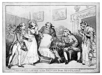 Sovinto tai paluu Skotlannista, 1700-luvun loppu tekijältä Unbekannt